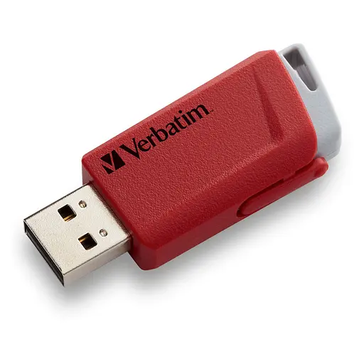 USB флеш накопитель Verbatim 3x16 ГБ Store 'n' Click Red/Blue/Yellow USB 3.2 (49306) - фото 8