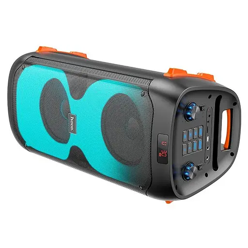 Колонка беспроводная Hoco Manhattan dual mic outdoor BS53 с 2 микрофонами черная - фото 6