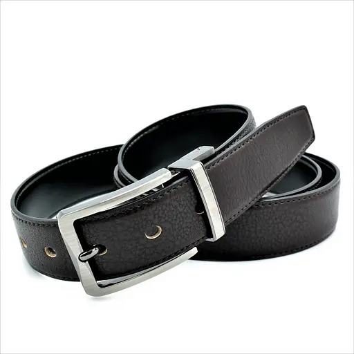 Ремінь шкіряний Weatro чоловічий двосторонній 110-125х3,5 см acs0014086 - фото 3