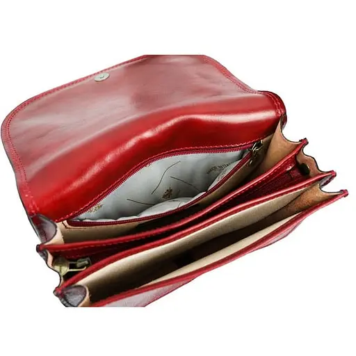 Кожаная женская сумка кросс-боди Time Resistance 25х18х9 см sum0026312 - фото 6