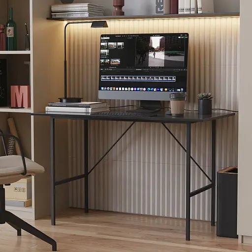 Стіл письмовий Line Тайм Ferrum-decor 750x1200x500 Чорний метал ДСП Сосна Кембра 16 мм (FRD-104880)