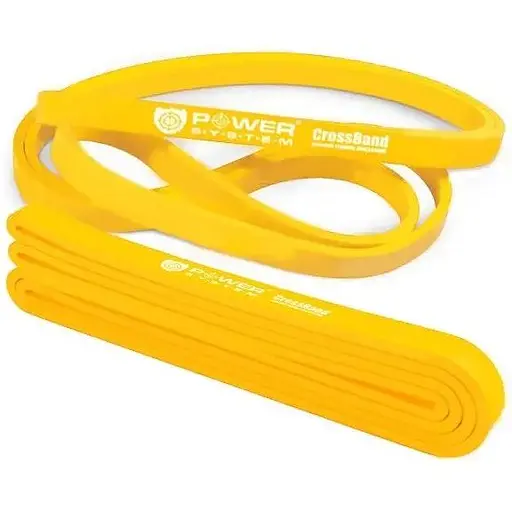 Гумка для фітнесу і кроссфіту Power System PS-4051 CrossFit Level 1 Yellow (опір 4-25 кг) (PS-4051_Yellow) - фото 1