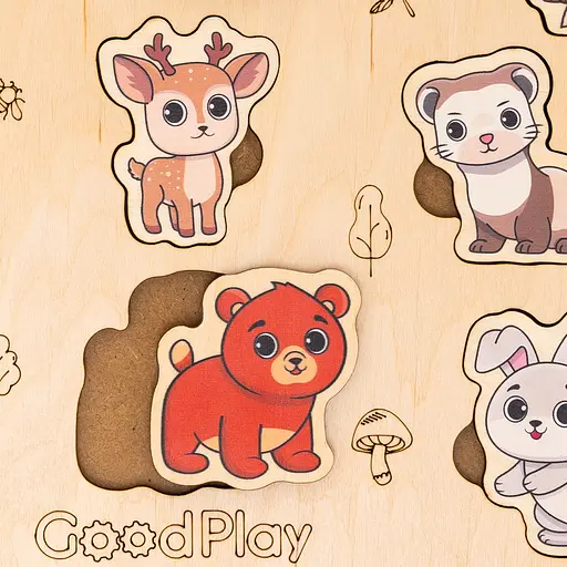 Пазл-сортер GoodPlay Лісові звірята (PS-4-021) - фото 4