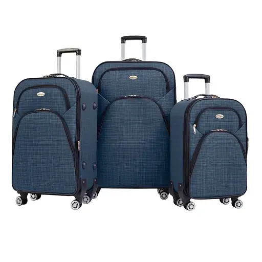 Валіза тканинна (Impertex) Велика (L) Водонепроникна на 4 Подвійних Колесах 120 л Розширенням TK002-L - фото 3