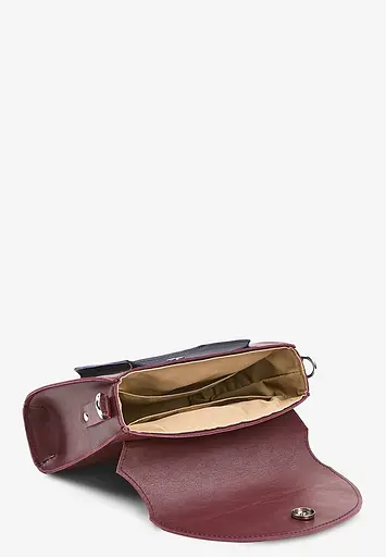 Жіноча шкіряна сумка Liv бордово-синя краст - фото 6