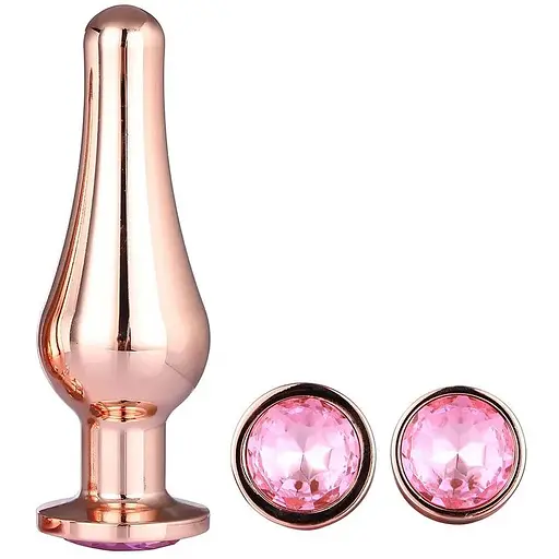 Набір анальних пробок конічної форми Dream Toys DT21875 Gleaming Love Pleasure Set Rose Gold - фото 4