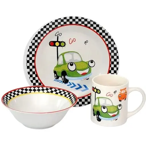 Набір дитячого посуду Limited Edition Funny Car 3 предмета (YF6028)