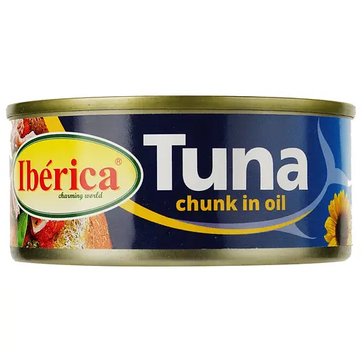 Уцінка. Тунець Iberica цілий соняшниковій олії 150 г