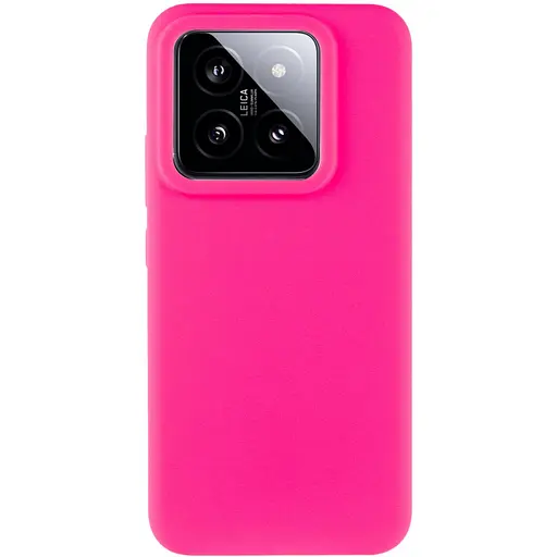 Чохол Silicone Cover Lakshmi (AAA) для Xiaomi 14 Pro Рожевий / Barbie pink - фото 2