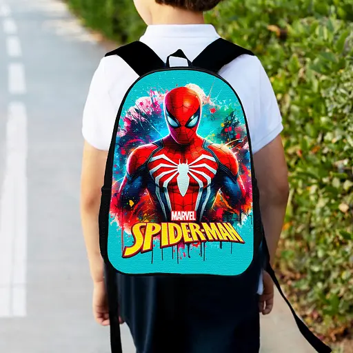 Рюкзак детский Человек-паук, Спайдермен "Spiderman" 34х27см, городской ранец для мальчика (00517)