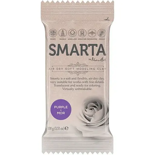 Пластика самозастигаюча Smarta Фіолетова 100 г - фото 1