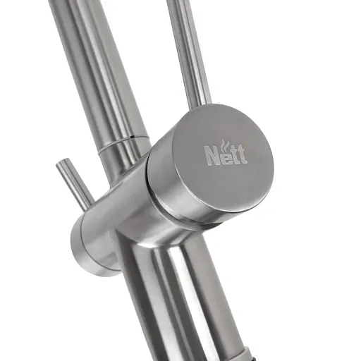 Змішувач для кухні з висувним виливом та підключенням до фільтра Nett FWS-33 Нержавіюча сталь - фото 3