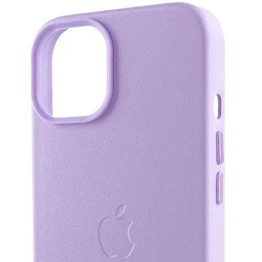 Кожаный чехол Epik Leather Case AA Plus with MagSafe для Apple iPhone 14, 6.1 Elegant purple - фото 5