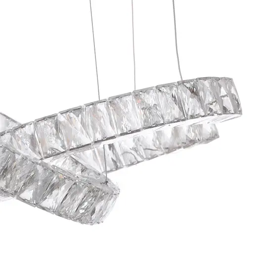 Люстра підвісна Brille кришталева LED 42W WW+NW+CW CH (BL-365S/2) - фото 2