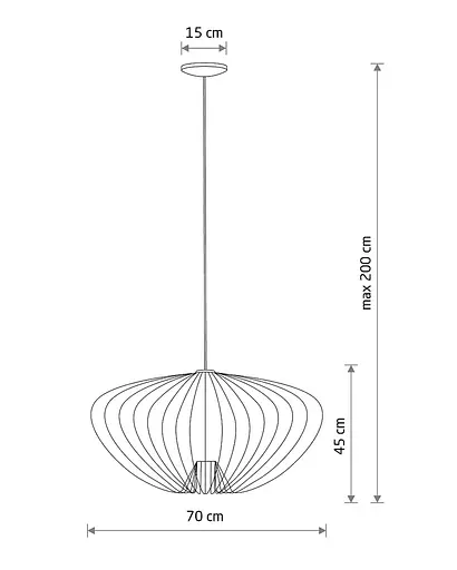 Підвісний світильник, люстра Nowodvorski 11494 Pumpkin L GU10 1x10W IP20 Теракотовий - фото 12