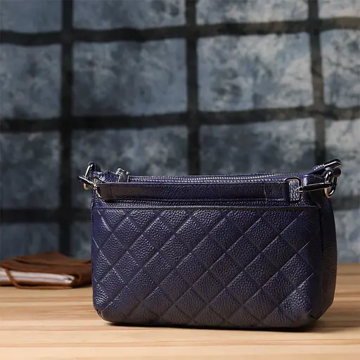 Женская сумка Vintage из натуральной кожи с двумя ремешками 25х16х8 см sum0027590 - фото 9