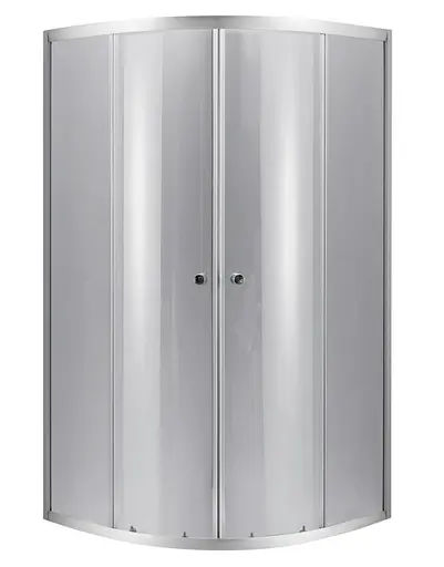 Душевая кабина Lidz Latwa SC90x90.SAT.LOW.DGR полукруглая, стекло темное тонированное 4 мм, без поддона LLSC9090SATLOWDGR2 - фото 1