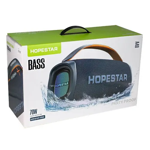 Колонка bluetooth Hopestar A40 чорний - фото 2