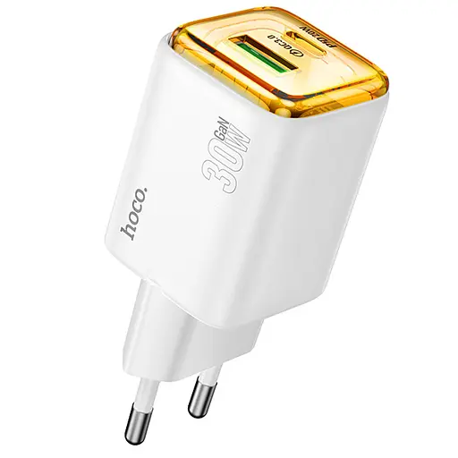 СЗУ Hoco N53 Monsoon PD30W+QC3.0 (1USB-A/1C) White - фото 2