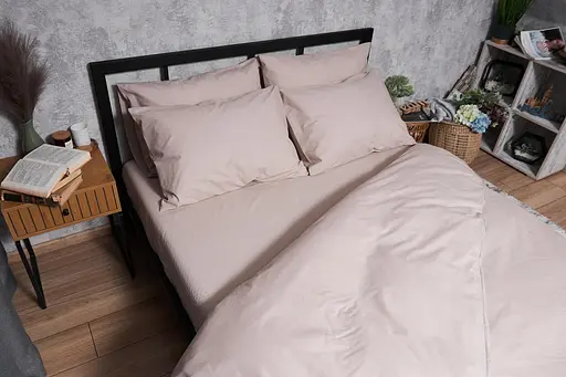 Комплект постільної білизни Moon&Star Бязь Gold Люкс Blanc King Size 220x240 наволочки 4х50х70 - фото 2