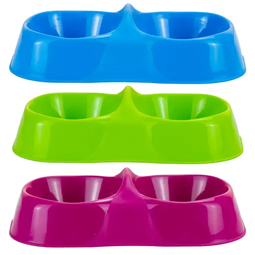 Миска двойная для корма и воды MPS Maya Double M Miz Col. 26x15x8 см  - фото 1