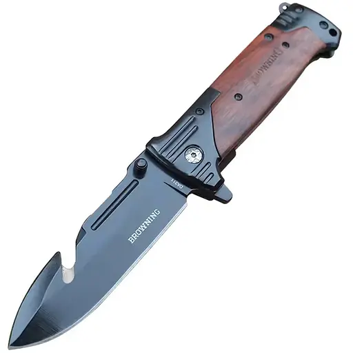 Ніж складний Browning-DA311, ручка сталь + дерево, довжина 232 мм, 310 гр, Box