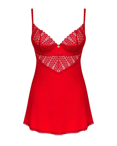 Пеньюар Obsessive Ingridia chemise & thong XL/2XL - фото 3