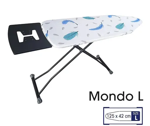 Дошка для прасування Casa Si Mondo L 125x42 Grey/Blue Feathers (CS93570L342) - фото 2