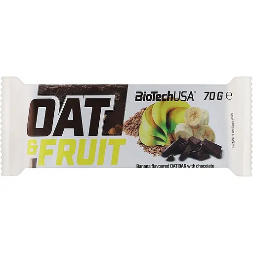 Батончики BiotechUSA Oat and Fruits Bar Шоколад-Банан 70 г