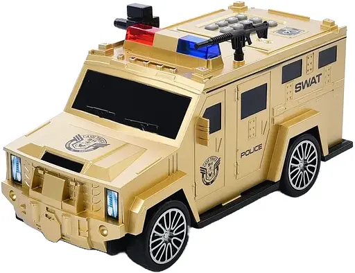 Полицейская машина Cash Truck с кодовым замком купюроприемником и отпечатком пальца. - фото 1