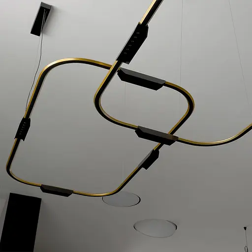 Подвесной светильник Skarlat RHL7786 38W GD+BK 3000K - фото 2