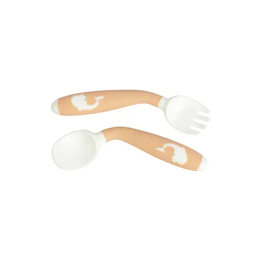 Дитяча набір для годування 6120 (виделочка та ложечка з гнучкою ручкою) - фото 3