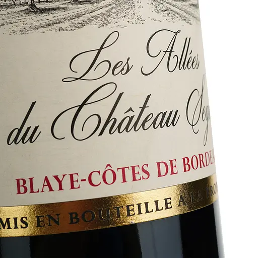 Вино Les Allees Du Chateau Seguin Blaye Cotes De Bordeaux AOP, красное, сухое, 0,75 л - фото 5