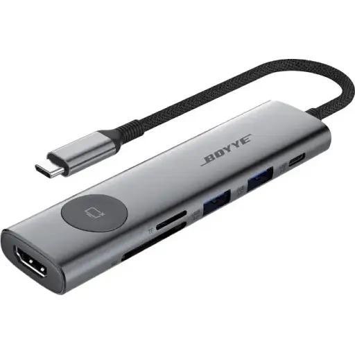 Концентратор FrimeCom USB-C Boyye 7-в-1 (UC-721)