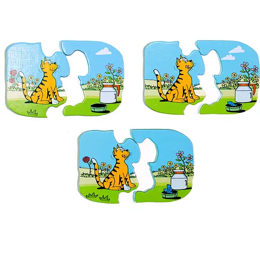 Пазли для дітей Така Мака Така Пазл Котик 6 елементів (160001-UA) - фото 2