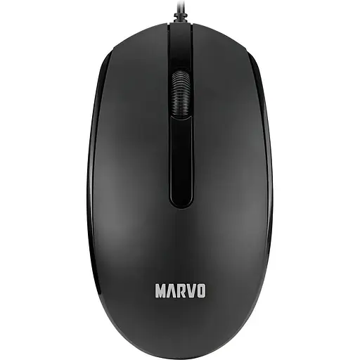 Мишка провідна Marvo MS003 чорний - фото 1