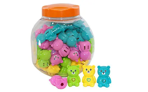 Стругачка пластиковая Медведь, 48 шт., TR3061 (В ассортименте)