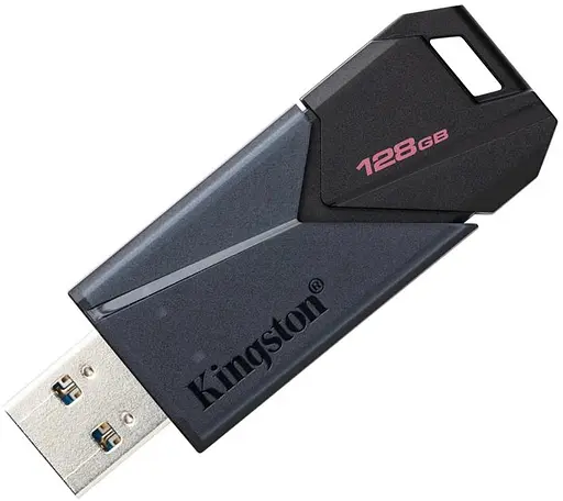 Флеш-накопичувач Kingston USB DataTraveler Exodia Onyx 128GB USB 3.2 Gen 1 Black (DTXON/128GB) - фото 1
