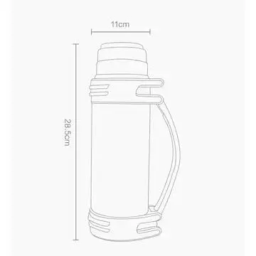Термос FO outdoor sports cold insulation kettle hot 1 л - фото 6