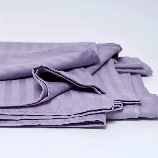 Простынь Moon&Star Soft Lilac Satin Stripe Gold Люкс 220х240 см (MS-860000259) - фото 1