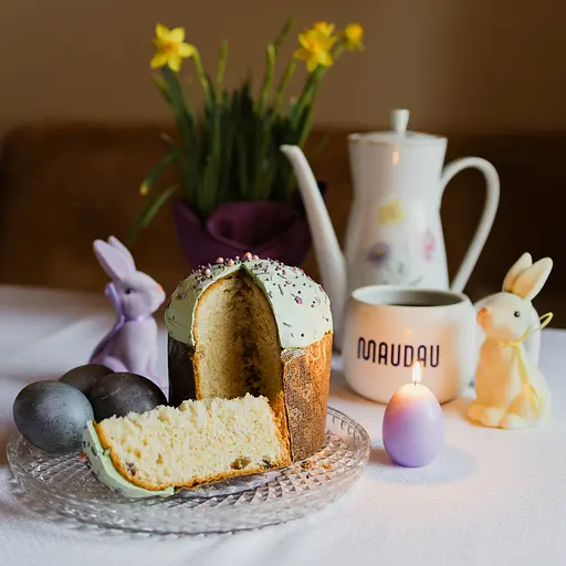 Пасха MAUDAU Пасхальная классическая с изюмом 360 г зеленый - фото 5