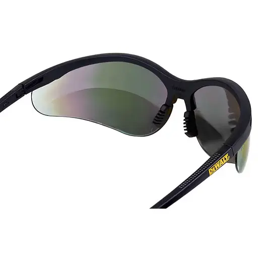 Окуляри DeWalt Reinforcer кольорові дзеркальні полікарбонатні з м'якими гумовими накладками (DPG58-6D) - фото 5