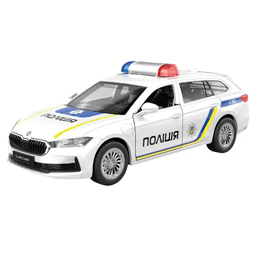 Дитяча автомодель "Skoda superb поліція" TechnoDrive 250947 масштаб 1:43 - фото 1