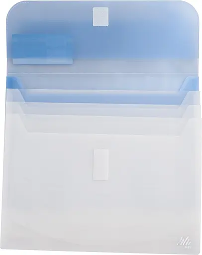 Папка-конверт TRAVEL BM.3707-99 BUROMAX, на липучці, А4, 4 відділення, матовий напівпроз.пластик (4823078953360) МІКС - фото 2