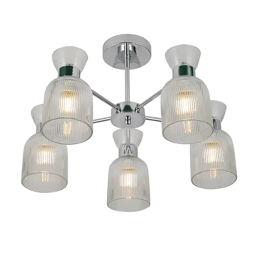 Люстра Ardero BL1650-3 SHARLOTT під лампу хром - фото 1