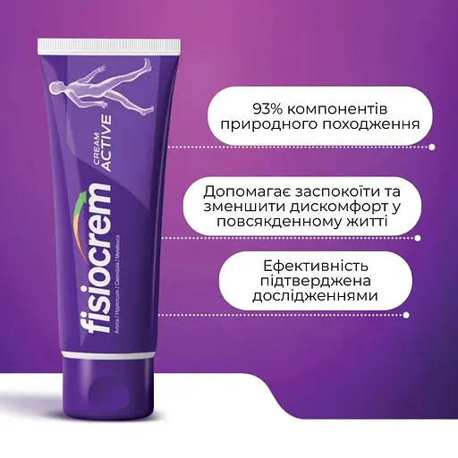 Крем Fisiocrem Active для м'язів та суглобів 60 мл - фото 3