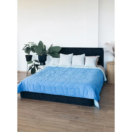 Покривало Sonex Tahiti двостороннє 240х220 см синьо-блакитне (SO102523) - фото 9