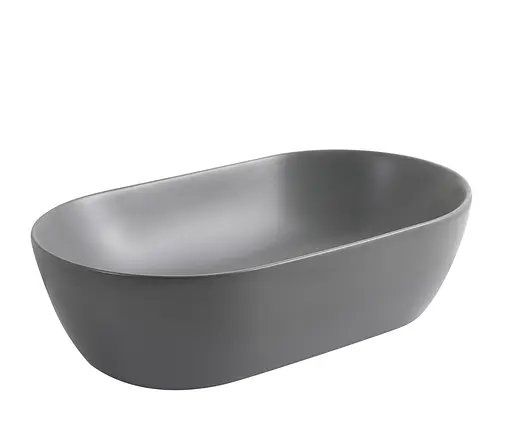 Умивальник накладний Mixxus Premium Ellipse-0109 500x300x140 мм MP6653, Графит - фото 4