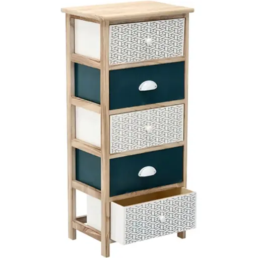 Комод деревянный Chomik Hans на 5 ящиков изумрудный - фото 3