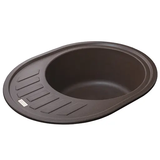 Кухонна мийка гранітна Globus Lux Arno коричневий 620x500мм-А0006, Коричневий - фото 3